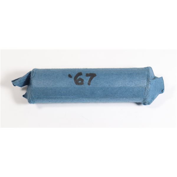 (1) UNOPENED BANK ROLL 1967 - NICKELS - BRILLIANT