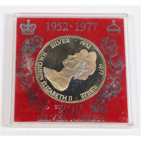 1952-1977 - 25 YEAR MEDALLION - SILVER JUBILEE