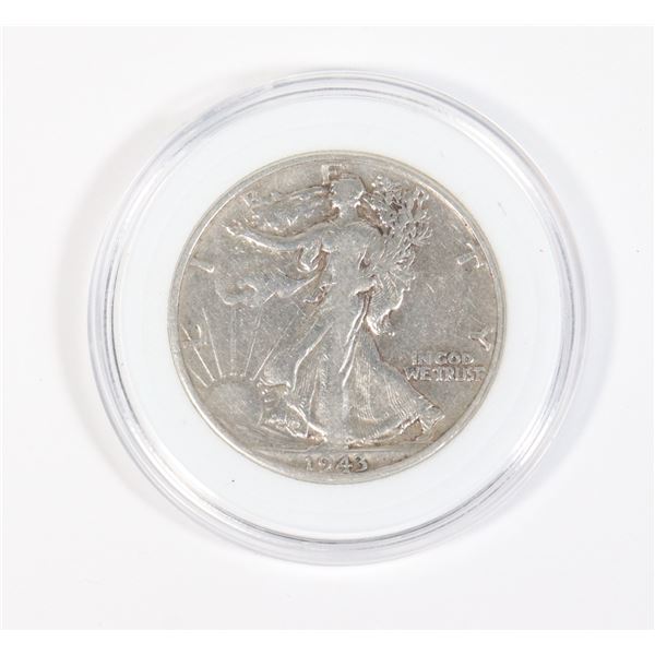 1943 WALKING LIBERTY HALF DOLLAR 90% PURE