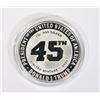 Image 2 : 1-OZ TRUMP FINISH THE WALL SILVER ROUND