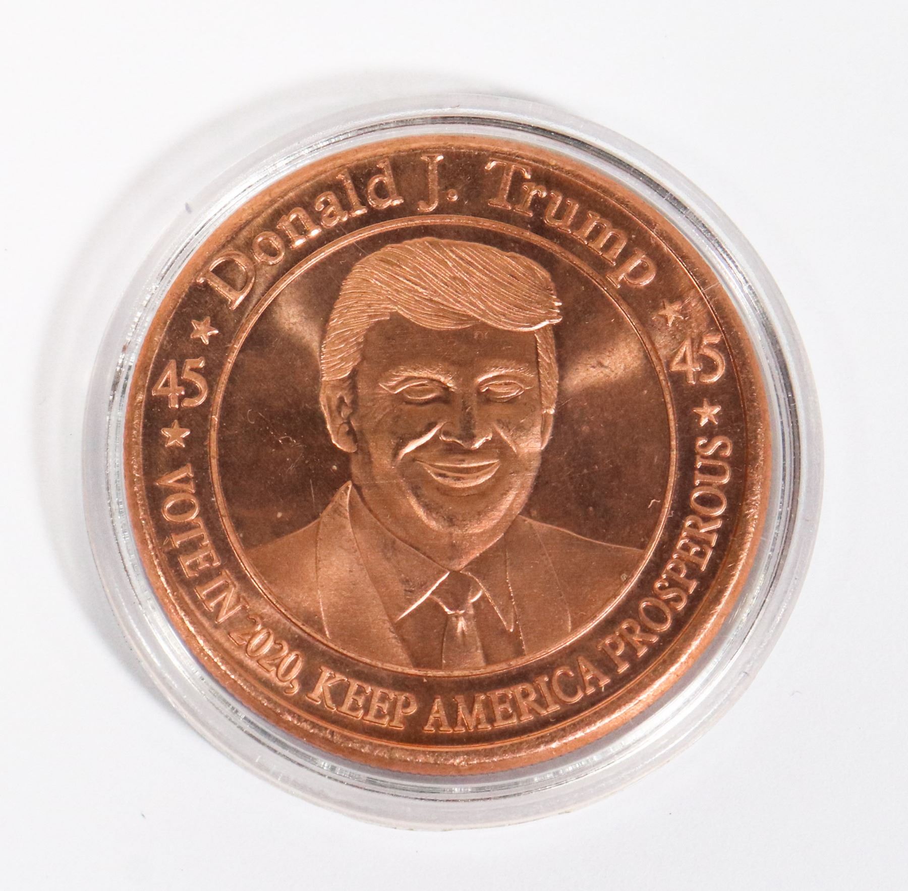1-OZ 999 COPPER DONALD J. TRUMP COPPER ROUND