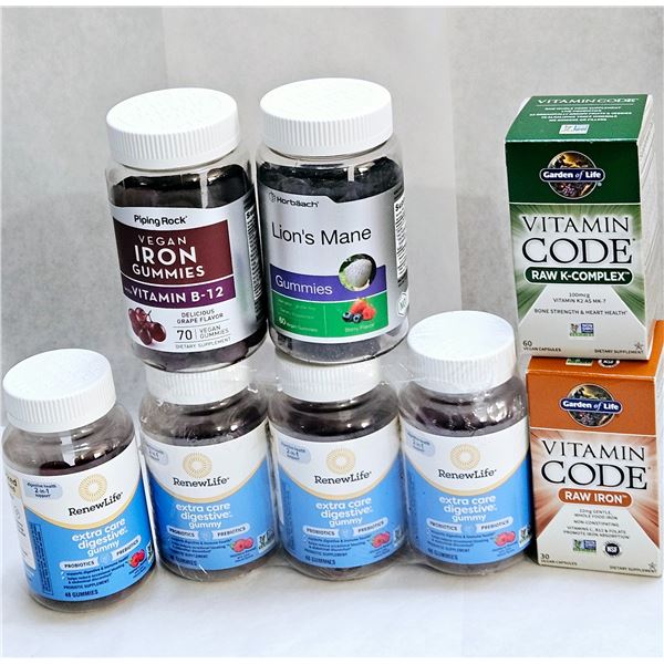 NEW BOTTLES UNOPENED VITAMINS & GUMMIES