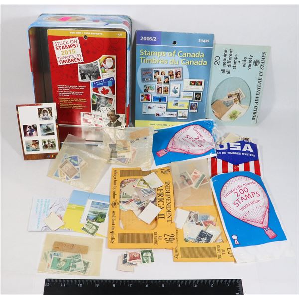 LARGE LOT OF COLLECTIBLE STAMPS
