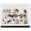 Image 1 : BOX OF VARIOUS GEODES AND GEMSTONES