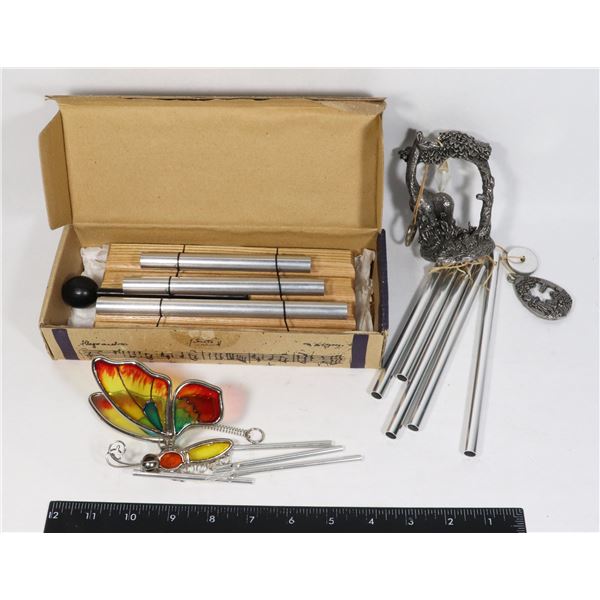 LOT OF WIND CHIMES