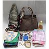 Image 1 : 20-COLLECTION OF VINTAGE SILK SCARVES NICE PURSE