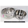 Image 1 : 3 STAINLESS STEEL BOWLS