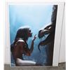 Image 1 : NEW GIRL AND DRAGON FANTASY CANVAS POSTER ON