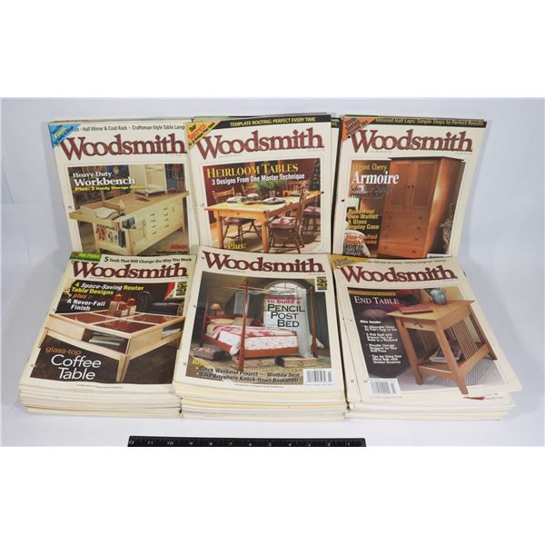 LOT OF 70 WOODSMITH WOODWORKING MAGAZINES