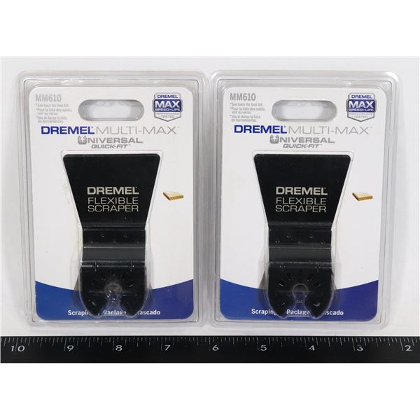 LOT OF 2 - DREMEL MULTI-MAX FLEXIBLE SCRAPERS