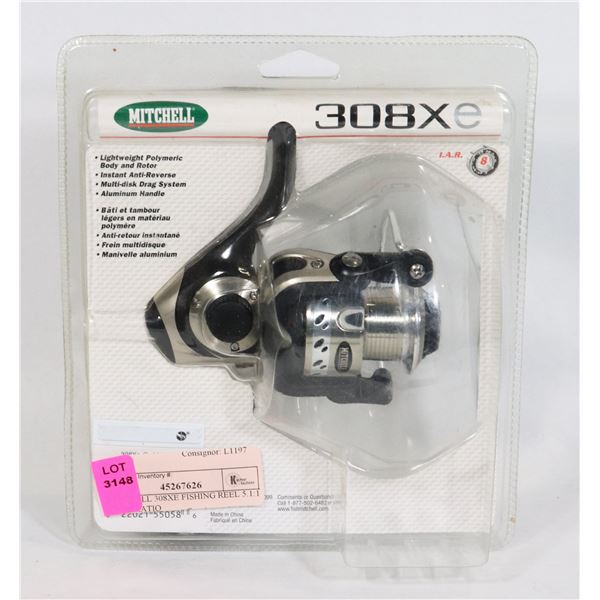 MITCHELL 308XE FISHING REEL 5.1:1 GEAR RATIO