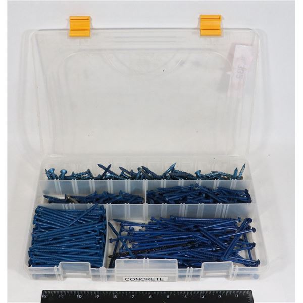 CONCRETE SCREWS IN ORGANIZER