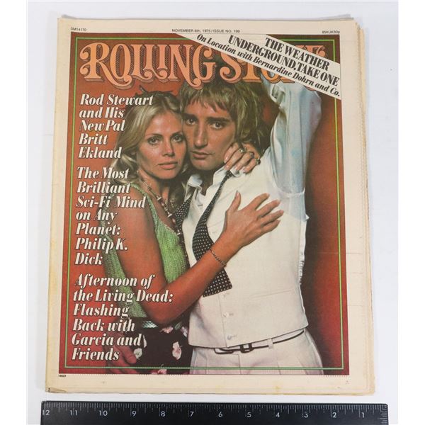ROD STEWART - ROLLING STONE MAGAZINE NOV 1975