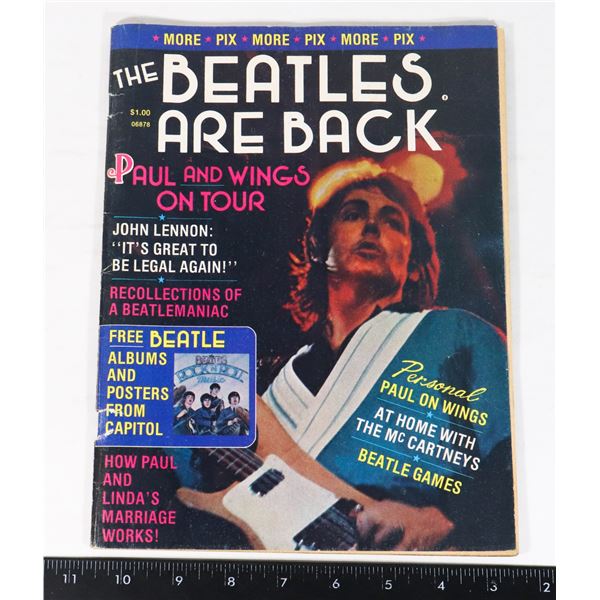 THE BEATLES ARE BACK MAGAZINE - INCL WINGS 1976