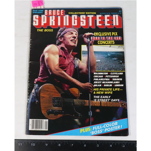 BRUCE SPRINGSTEEN - COLLECTORS MAGAZINE 1985