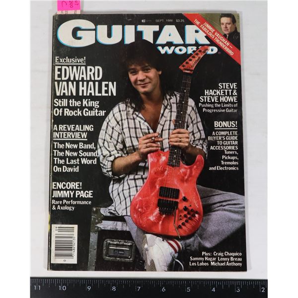 EDDIE VAN HALEN - GUITAR WORLD MAGAZINE SEPT'86