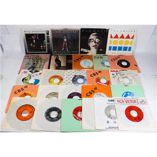 (LOTof25) 7" ROCK RECORDS POLICE PAUL McCARTNEY..