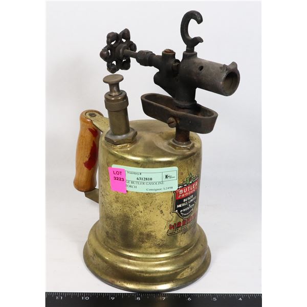 VINTAGE BUTLER GASOLINE BLOWTORCH