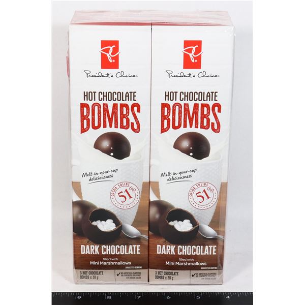 TWO NEW PC HOT CHOCOLATE BOMBS (DARK CHOCOLATE)