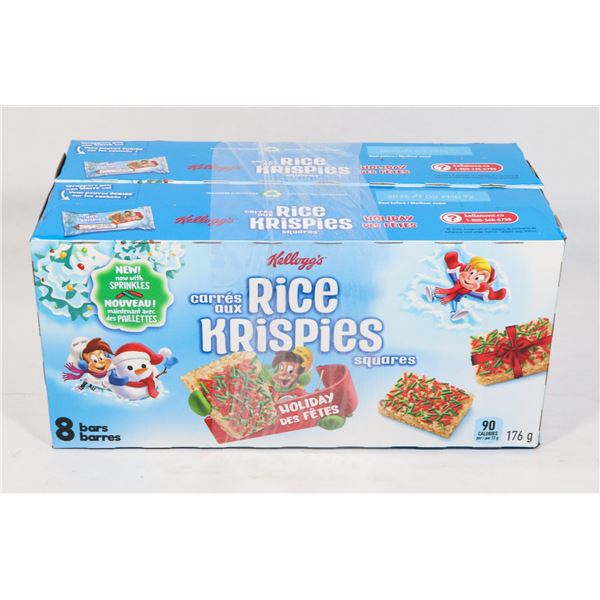 TWO NEW 176G BOXES OF KELLOGG'S RICE KRISPIES