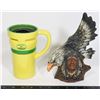 Image 1 : JOHN DEERE CERAMIC YELLOW TRAVEL MUG CUP 10OZ