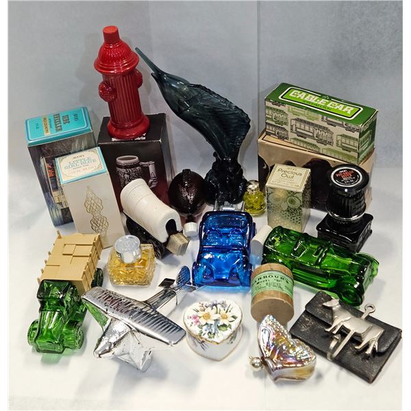 VINTAGE  COLLECTIBLE AVON BOTTLES