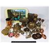 Image 1 : LARGE VINTAGE BRASS AND METAL LOT INCLUDING RCMP