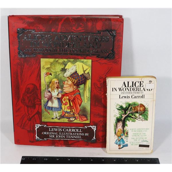 2 ALICE IN WONDERLAND BOOKS