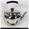 Image 1 : LARGE STAINLESS STEEL TEA KETTLE