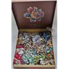 Image 1 : NICE BOX WITH LOTS OF ASSORTED JEWELRY
