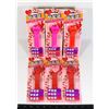 Image 1 : BOX OF HAPPY VALENTINE'S DAY PEZ DISPENSERS 1996