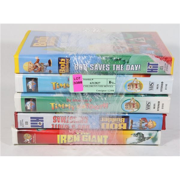 LOT OF CHILDREN'S VHS MOVIES