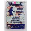 Image 1 : NEW WARNING! BIGFOOT -BREEDING- AREA 8" X 12"