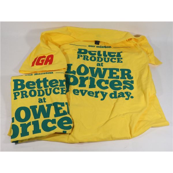 TWO SIZE LARGE T-SHIRTS