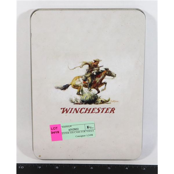 EMPTY WINCHESTER TIN CASE FOR TOOLS