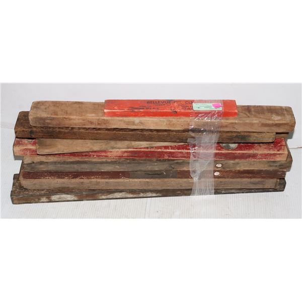 BUNDLE OF ANTIQUE LEVELS