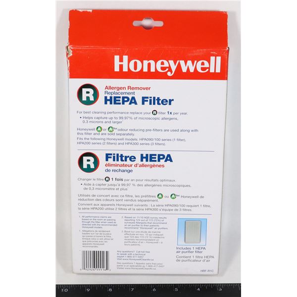HONEY WELL AIR PURIFIER FILTER REPLACEMENT