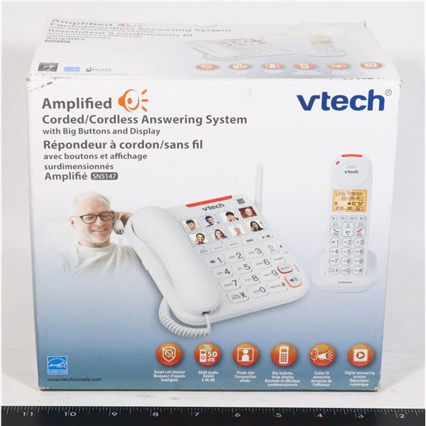 VTECH CORDED AND CORDLESS ANSWERING SYSTEM