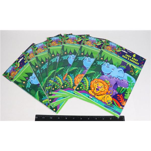LOT OF SAFARI THEME BIRTHDAY PARTY LOOT BAGS