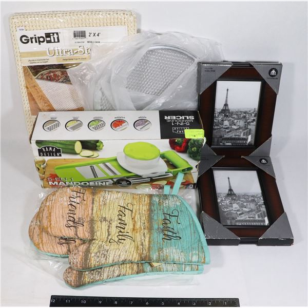 LOT OF KITCHEN ITEMS INCL. 5 IN 1 MANDOLINE SLICER