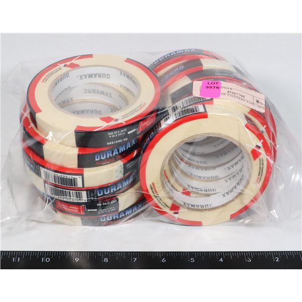 12 ROLLS OF PAINTERS TAPE, NEW