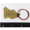 Image 2 : VINTAGE SOLID BRASS GARFIELD KEYCHAIN