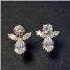 Image 1 : SILVER CUBIC ZIRCONIA EARRINGS
