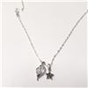 Image 2 : SILVER CZ AND MARCASITE 16" NECKLACE
