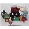 Image 1 : LARGE BOX OF CANDLE HOLDERS AND CANDLES