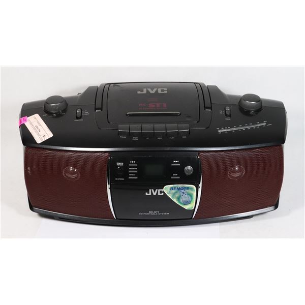 JVC CD TAPE PLAYER AM/FM RADIO