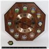 Image 1 : CLOCK WITH CANADIAN PROVINCES AND TERRITORIES