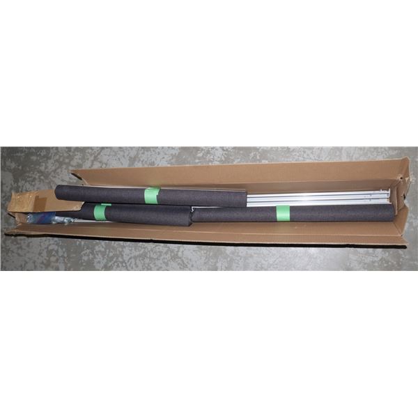 4 SETS OF GREY/BROWN PULL BLINDS 58CM