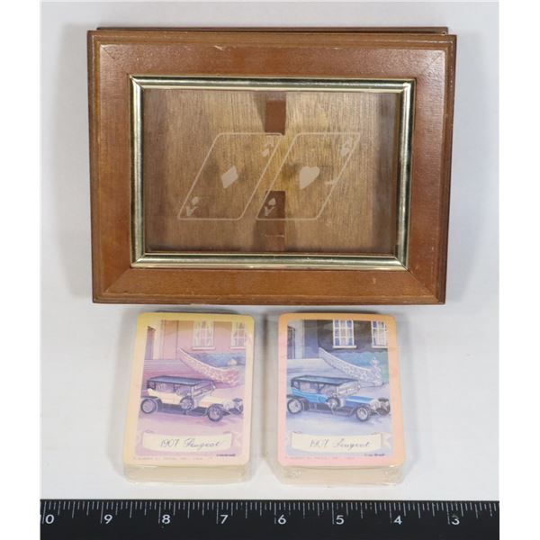 1907 "PEUGEOT" CARDS & CASE - ALBERT E PRICE 198