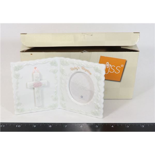 RUSS CHRISTENING PICTURE FRAME